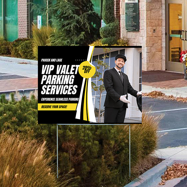Parking - Valet Parking - YardSigns.com