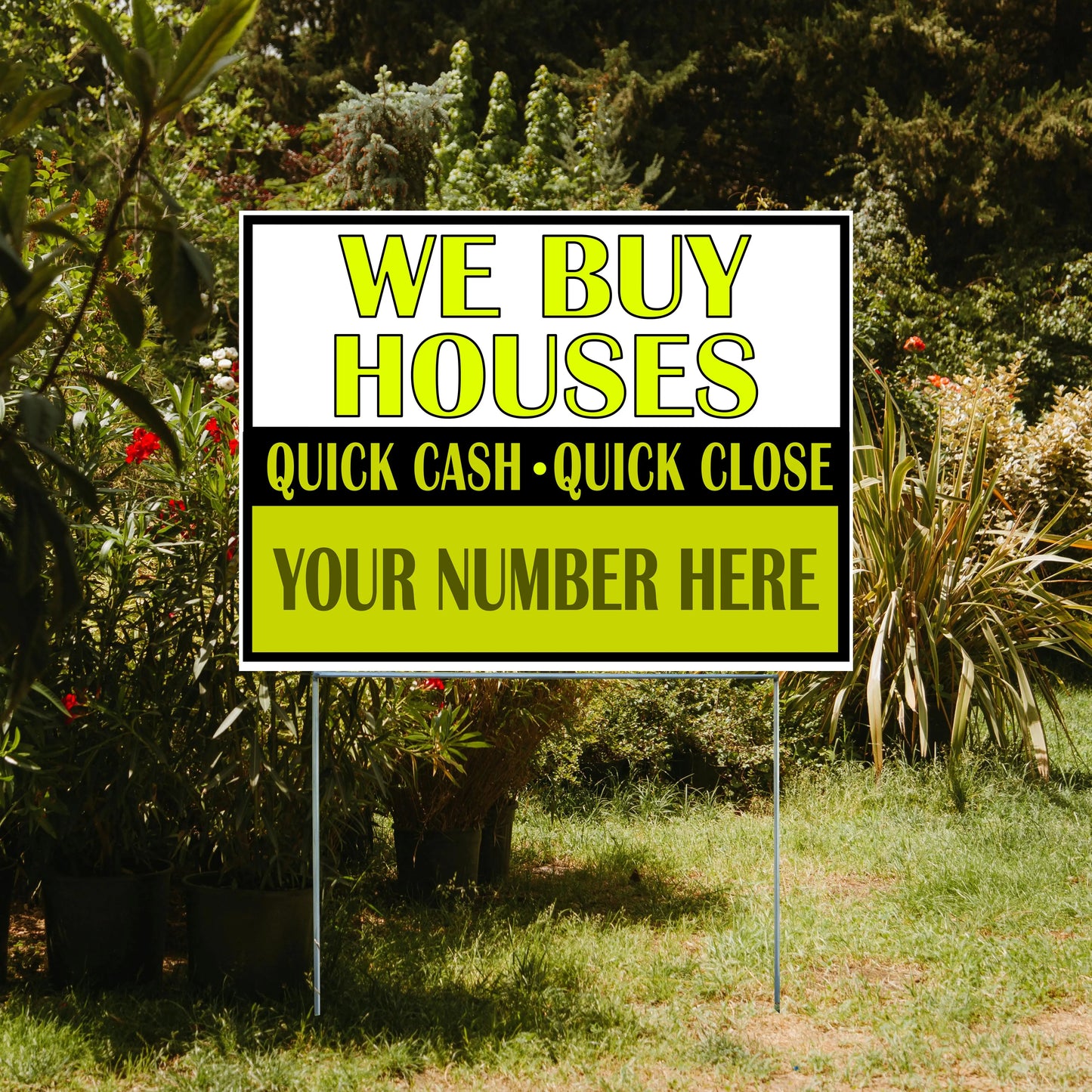 Real Estate - We Buy Houses - As Is and Pay Cash YardSigns.com