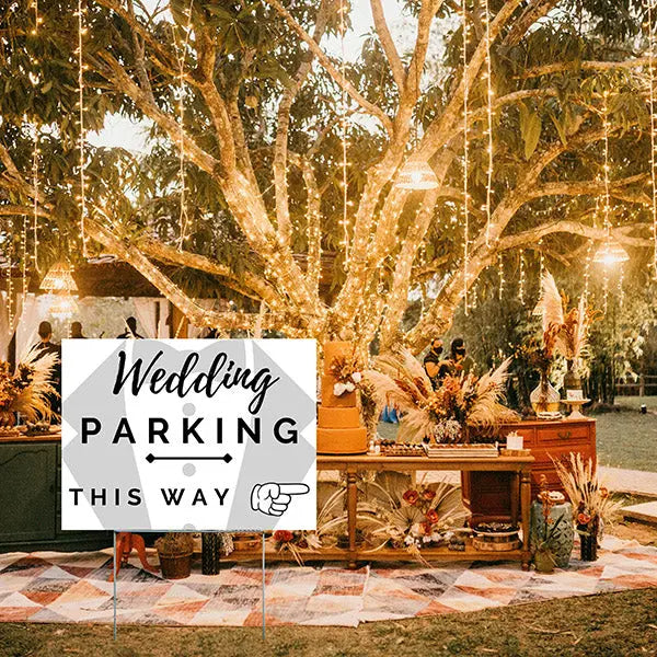 Special Events - Wedding Yard Sign - Wedding Parking YardSigns.com