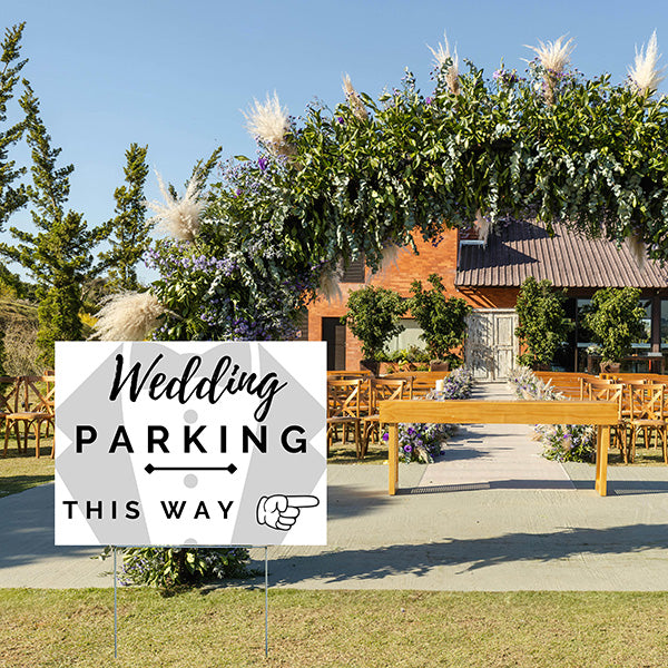 Special Events - Wedding Yard Sign - Wedding Parking - YardSigns.com