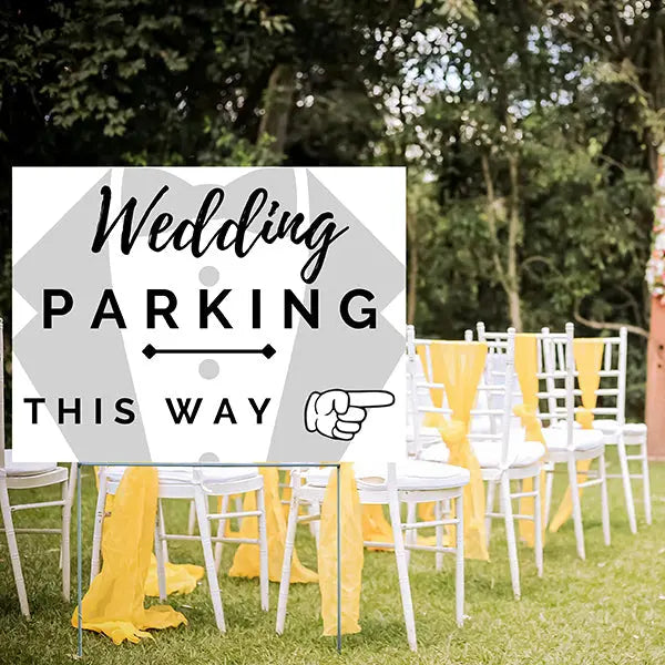 Special Events - Wedding Yard Sign - Wedding Parking YardSigns.com