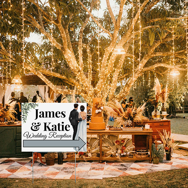 Special Events - Wedding Yard Sign - Wedding Reception Direction - YardSigns.com