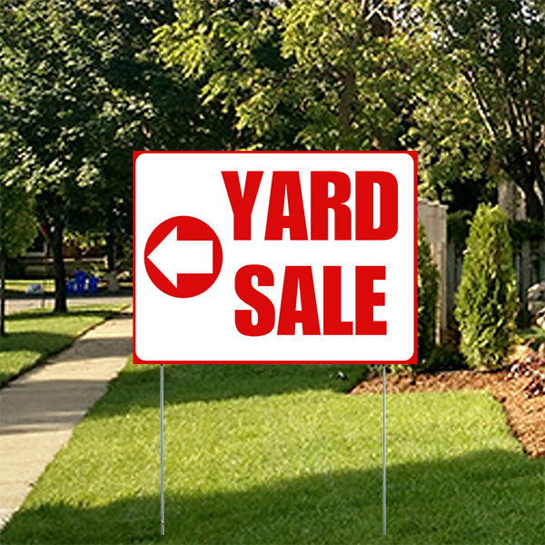 Garage Sale - Yard Sale - Chili Red