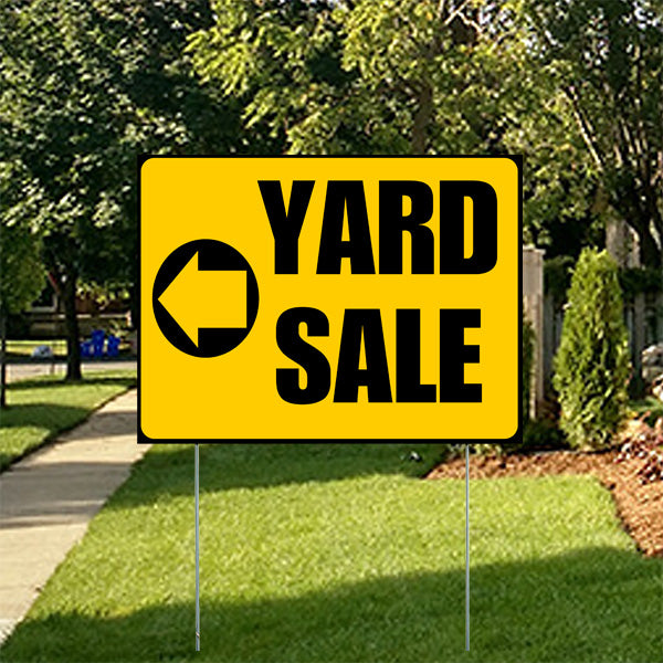 Garage Sale - Yard Sale - Mustard Yellow