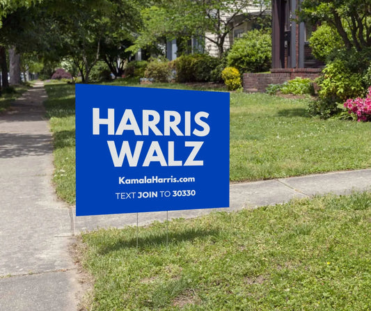 Harris Walz political sign