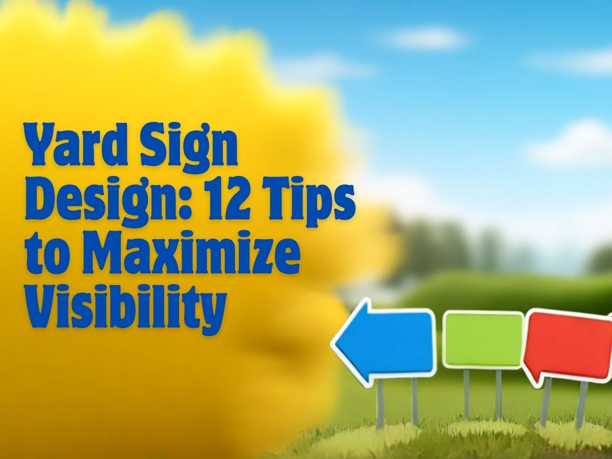 Yard Sign Design: 12 Tips to Maximize Visibility