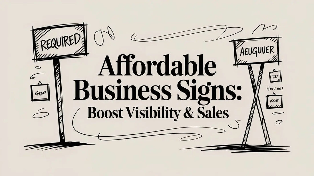 Affordable Business Signs: Boost Visibility & Sales