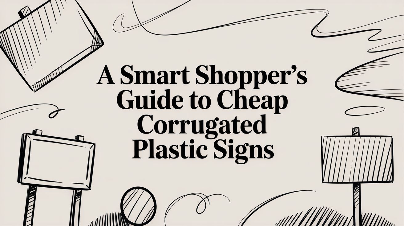 A Smart Shopper's Guide to Cheap Corrugated Plastic Signs