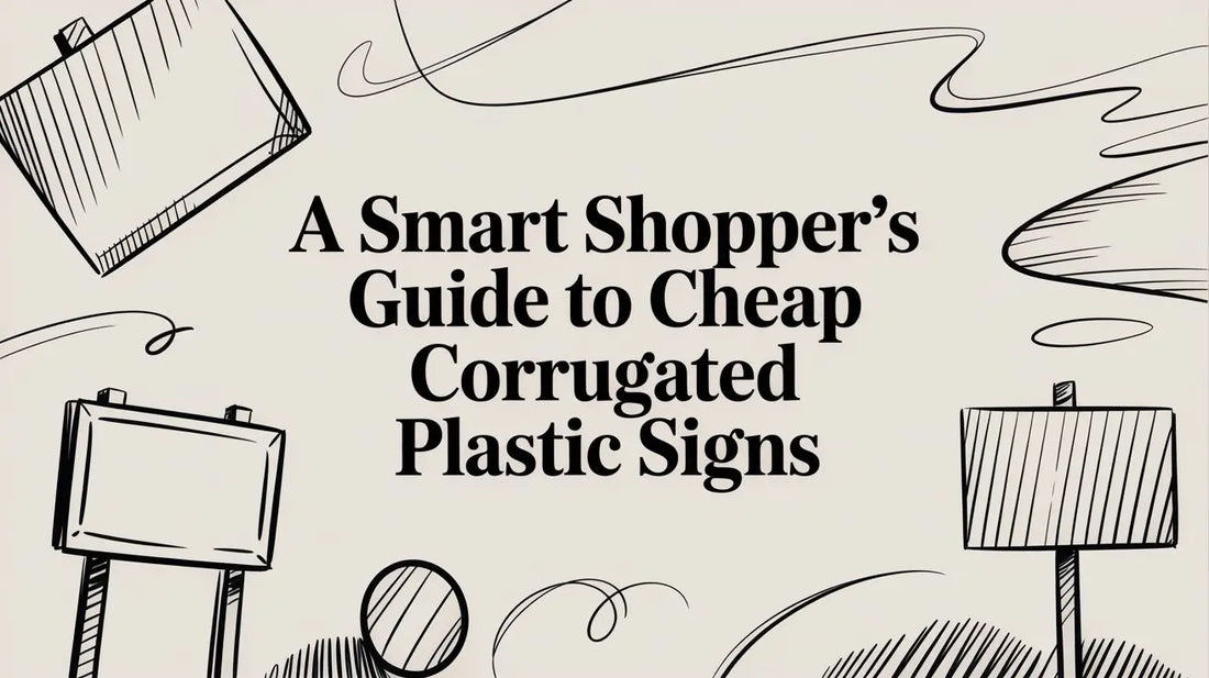 A Smart Shopper's Guide to Cheap Corrugated Plastic Signs YardSigns.com