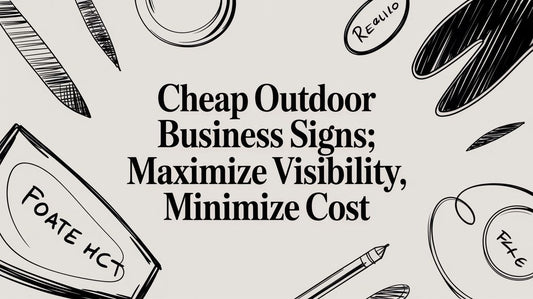 Cheap Outdoor Business Signs: Maximize Visibility, Minimize Cost