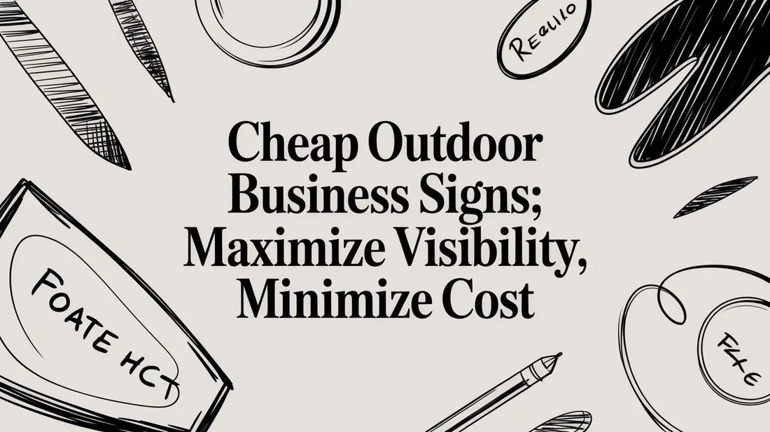 Cheap Outdoor Business Signs: Maximize Visibility, Minimize Cost YardSigns.com