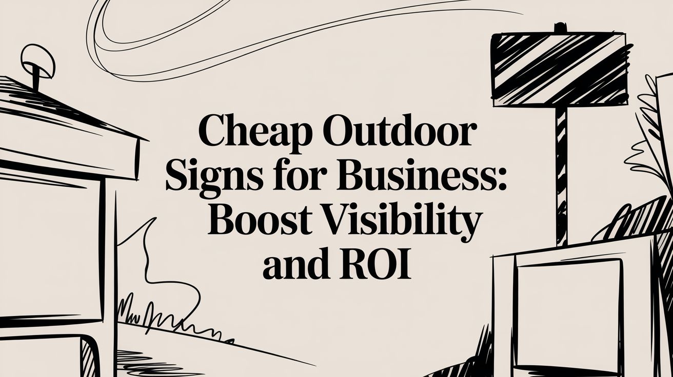 Cheap Outdoor Signs for Business: Boost Visibility and ROI