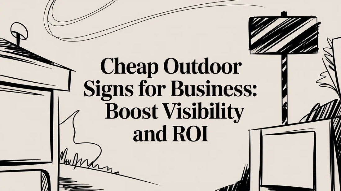 Cheap Outdoor Signs for Business: Boost Visibility and ROI