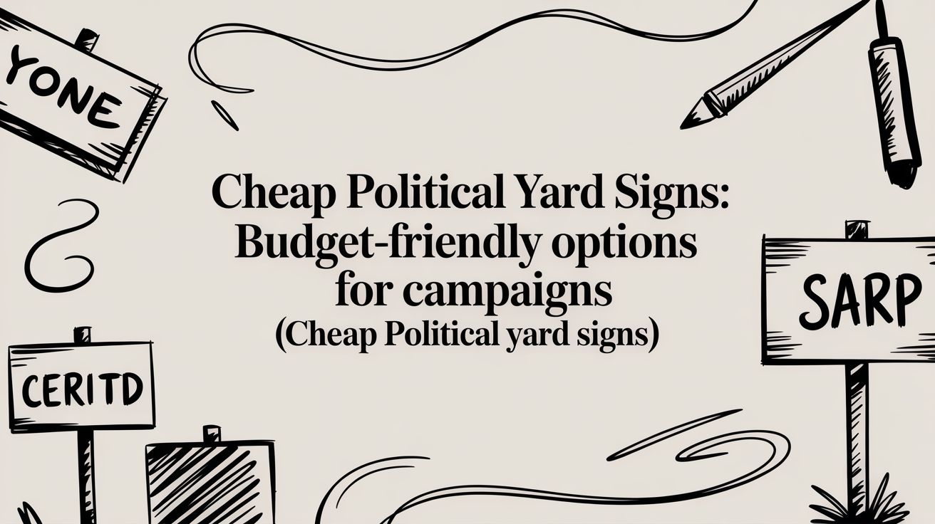 Cheap political yard signs: Budget-friendly options for campaigns (cheap political yard signs)