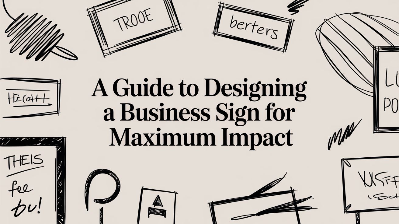 A Guide to Designing a Business Sign for Maximum Impact