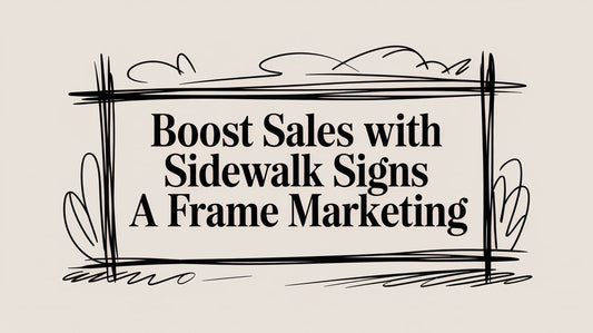 Boost Sales with Sidewalk Signs A Frame Marketing