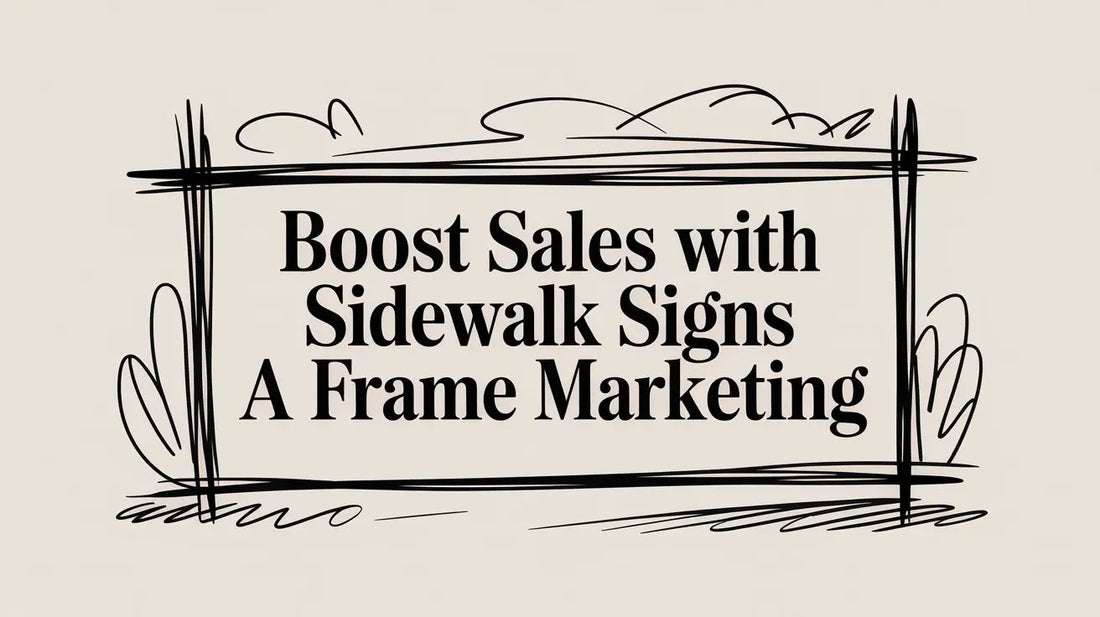 Boost Sales with Sidewalk Signs A Frame Marketing YardSigns.com