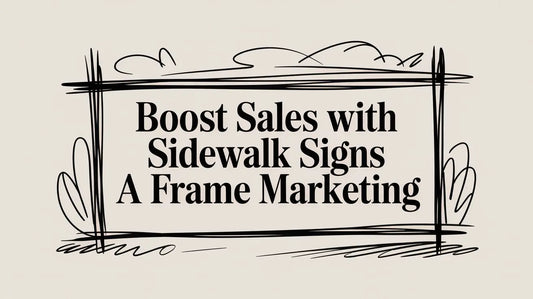 Boost Sales with Sidewalk Signs A Frame Marketing YardSigns.com