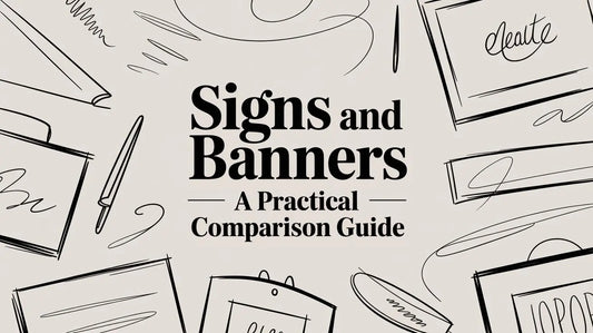Signs and Banners A Practical Comparison Guide YardSigns.com