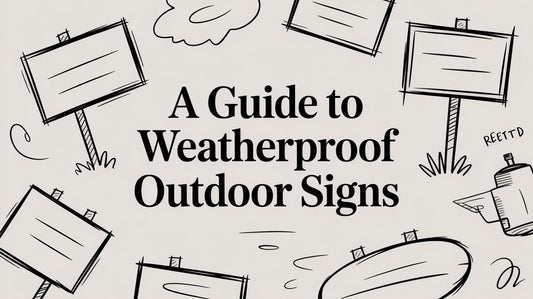 A Guide to Weatherproof Outdoor Signs