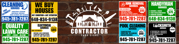 Contractor Yard Sign, Custom Contractor Lawn Signs -Yardsigns.com