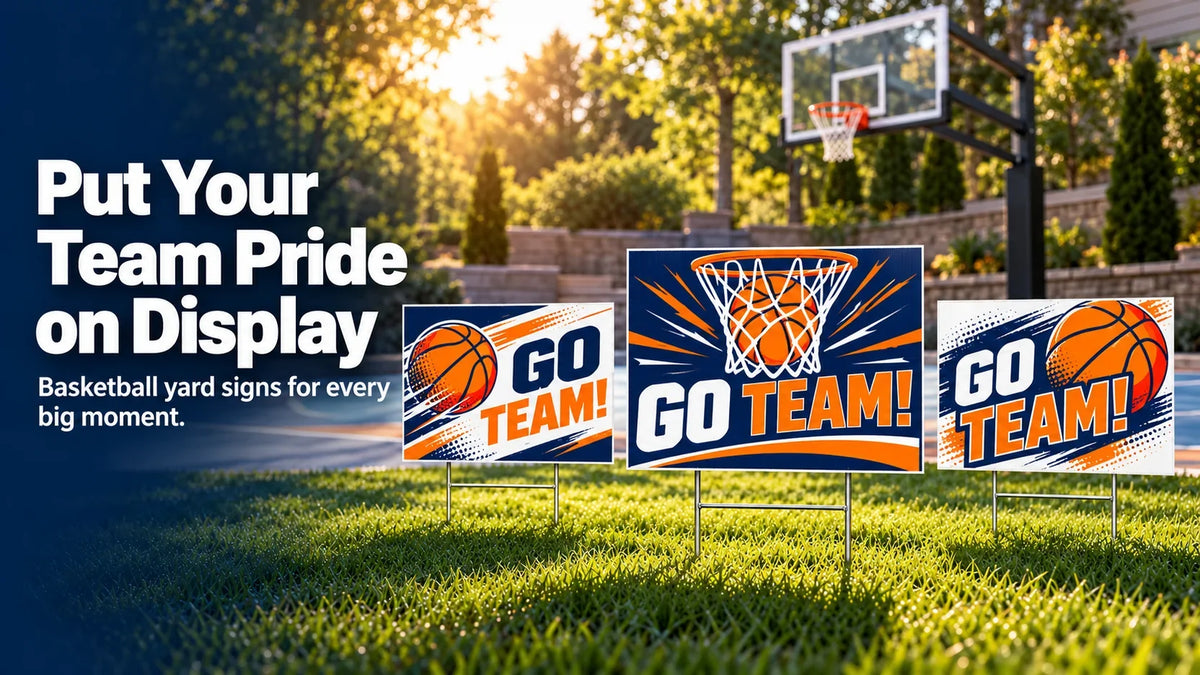 Basketball Yard Signs