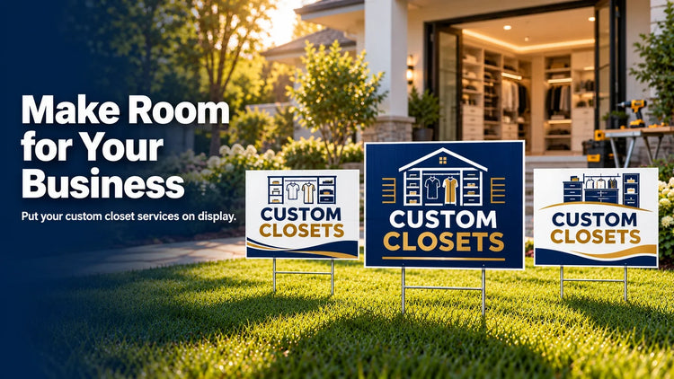 Custom Closets Yard Signs