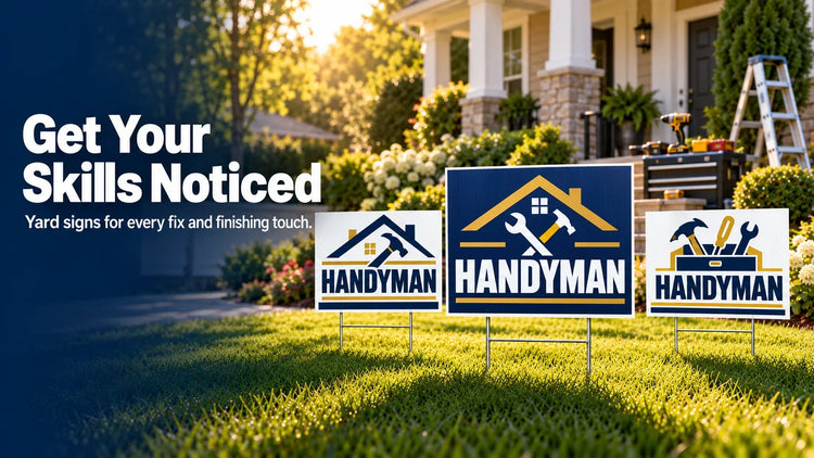 Handyman Yard Signs