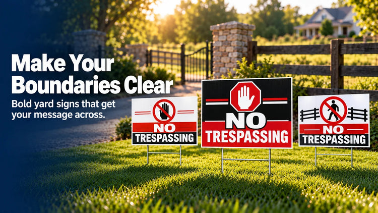 No Trespass Yard Signs