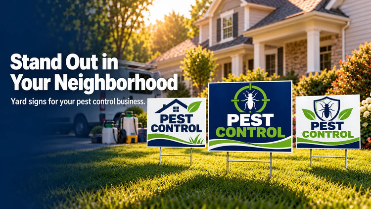 Pest Control Yard Signs