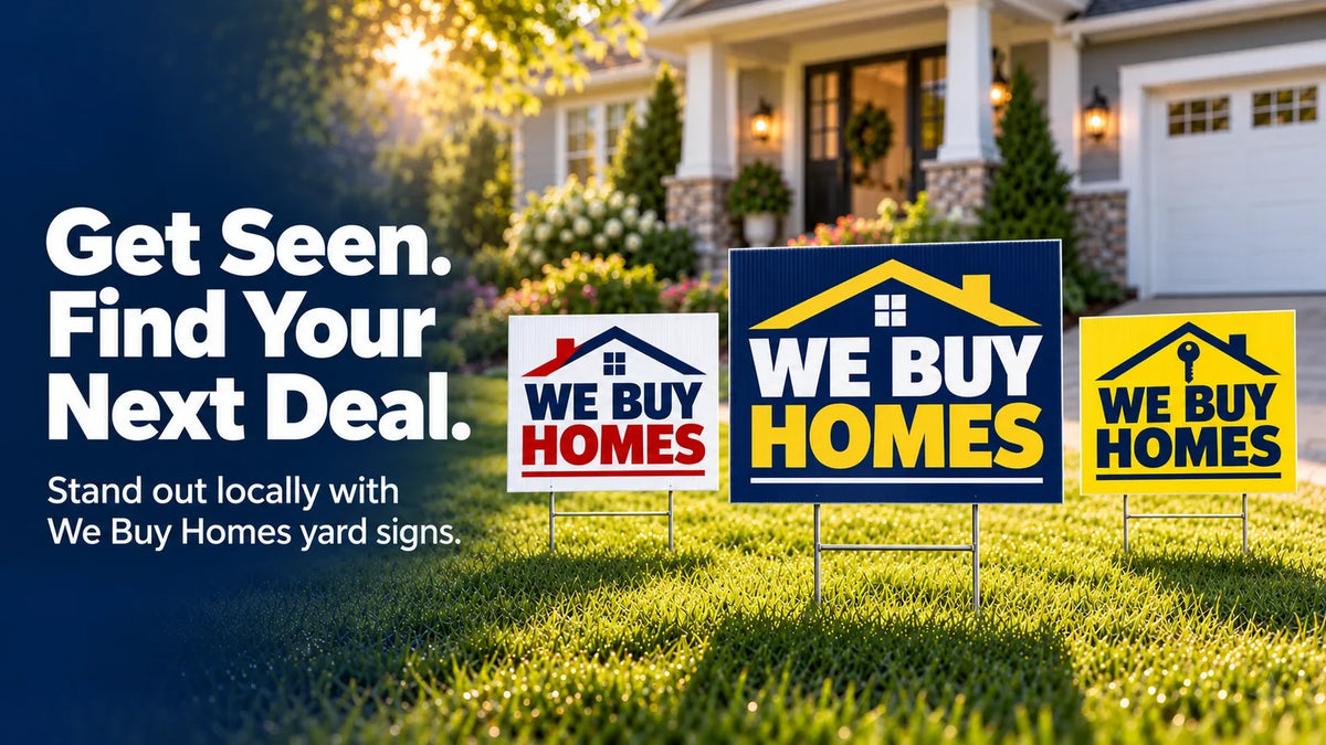 We Buy Homes Yard Signs