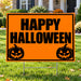Holiday Signs - Halloween - Classic Pumpkin Welcome - Yardsigns.com YardSigns.com
