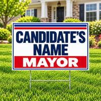 Mayor - Double Border Election Campaign - Yardsigns.com YardSigns.com