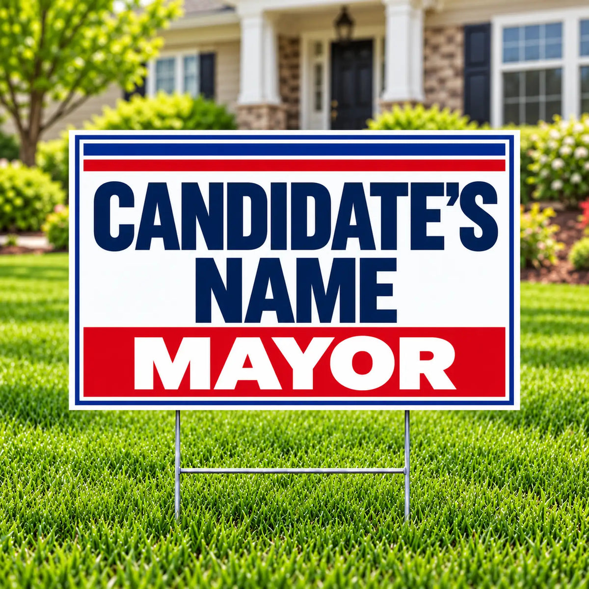 Mayor - Double Border Election Campaign - Yardsigns.com YardSigns.com