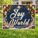 Christmas Greeting - Navy & Gold Winter Star Christmas Yard Sign Template – Custom Message – 24 x 18 YardSigns.com