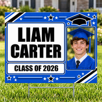 Graduation Signs - Classic Royal Class of 2026 - Yardsigns.com YardSigns.com