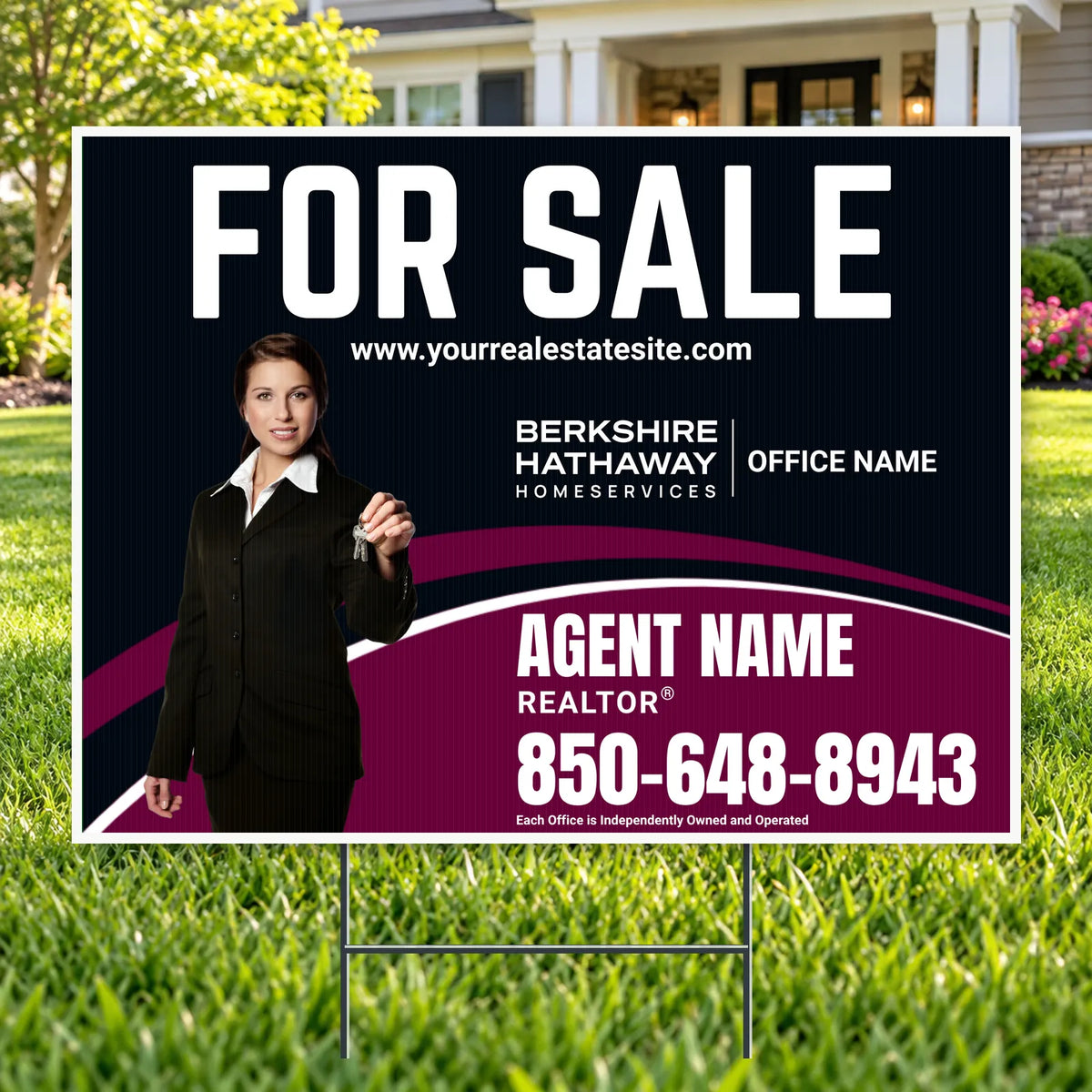 Real Estate - Berkshire Hathaway Home Services - For Sale 2 YardSigns.com
