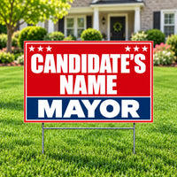Mayor - Red Star Political Campaign - Yardsigns.com YardSigns.com