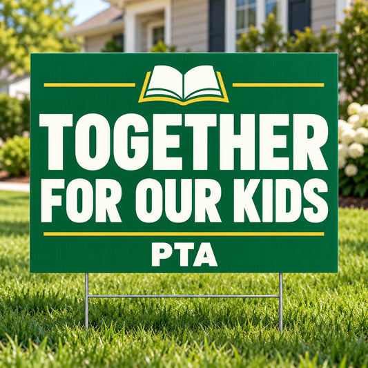 PTA - Classic Together For Kids - Yardsigns.com YardSigns.com