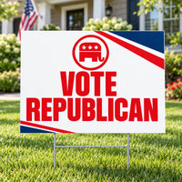 Republican Party - Premium Diagonal Rise - Yardsigns.com YardSigns.com