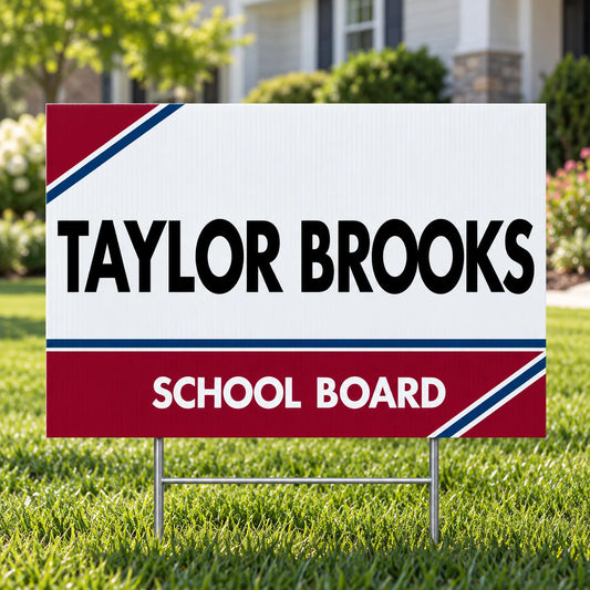 School Board - Classic Community Voice - Yardsigns.com YardSigns.com