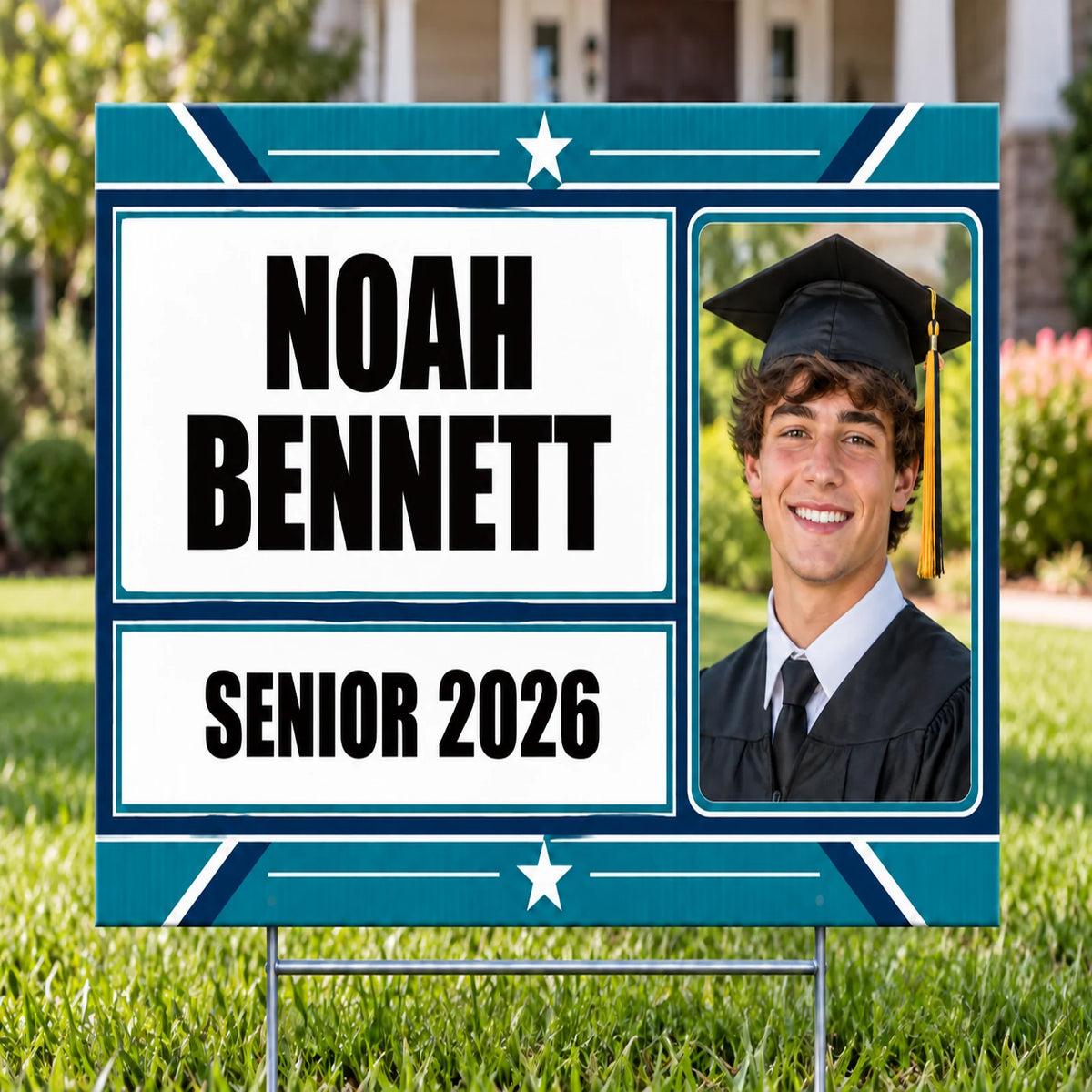 Graduation Signs - Classic Teal Senior 2026 - Yardsigns.com YardSigns.com