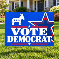 Democrat Party - Premium Outline Icon - Yardsigns.com YardSigns.com
