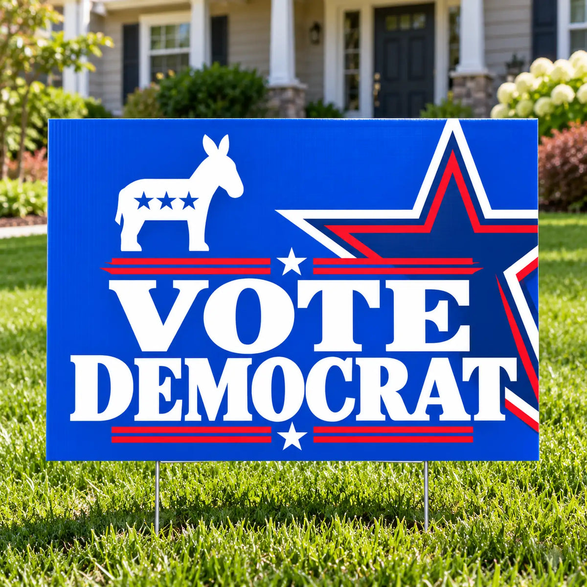 Democrat Party - Premium Outline Icon - Yardsigns.com YardSigns.com