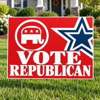 Republican Party - Premium Outline Icon - Yardsigns.com YardSigns.com