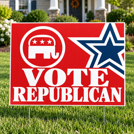 Republican Party - Premium Outline Icon - Yardsigns.com YardSigns.com