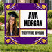 Graduation Signs - Classic Purple Future - Yardsigns.com YardSigns.com