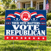 Republican Party - Premium Ribbon Crest - Yardsigns.com YardSigns.com