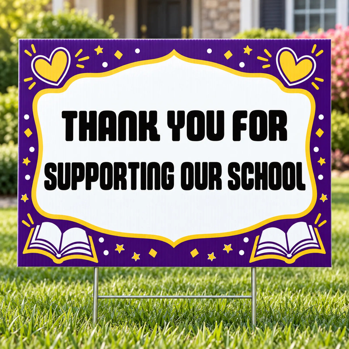 School Signs - Classic Thank You Supporters - Yardsigns.com YardSigns.com