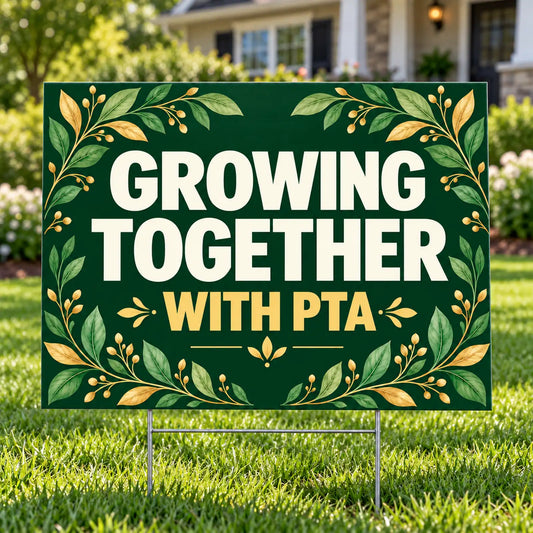 PTA - Premium Growing Together - Yardsigns.com YardSigns.com